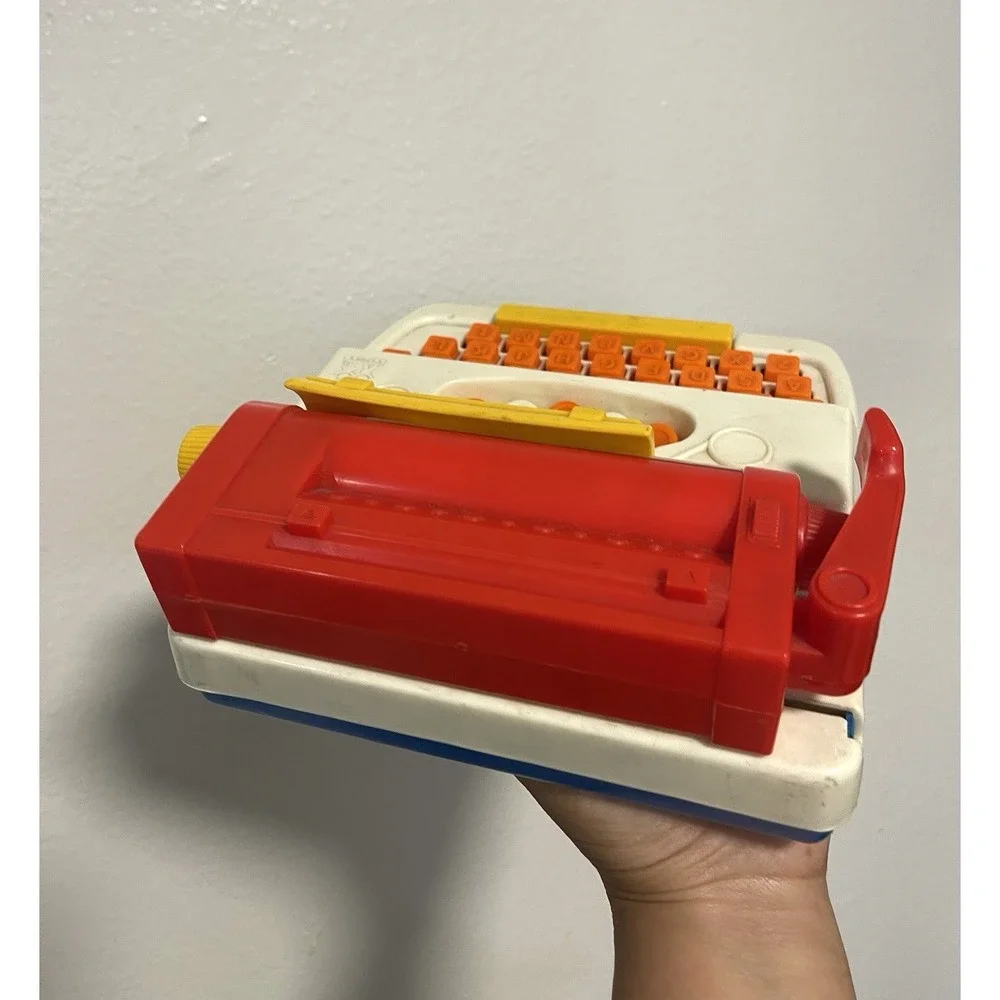 Tomy's Tutor‎ Typer Typewriter Plastic Toy TOMY 1977 Vintage READ DESCRIPTION